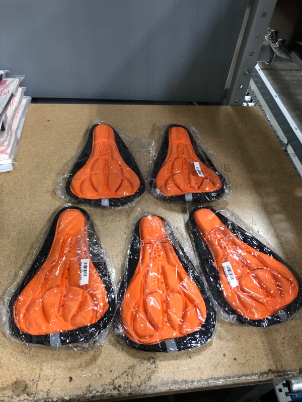 Photo 2 of ** SETS OF 5 **
Eastjing Mountain Bike Cycling Thickened Extra Comfort Ultra Soft Silicone 3D Gel Pad Cushion Cover Bicycle Saddle Seat ORANGE