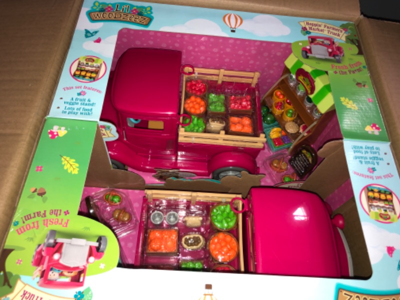 Photo 3 of ** SETS OF 2 **
Li'l Woodzeez Farmer's Market Truck Playset

