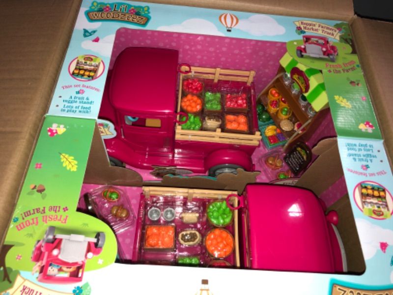 Photo 3 of ** SETS OF 2 **
Li'l Woodzeez Farmer's Market Truck Playset