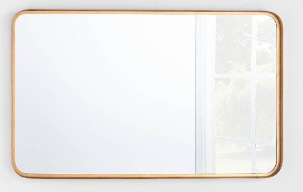 Photo 1 of 24" x 36" Rectangular Decorative Mirror with Rounded Corners - Threshold™ designed with Studio McGee

