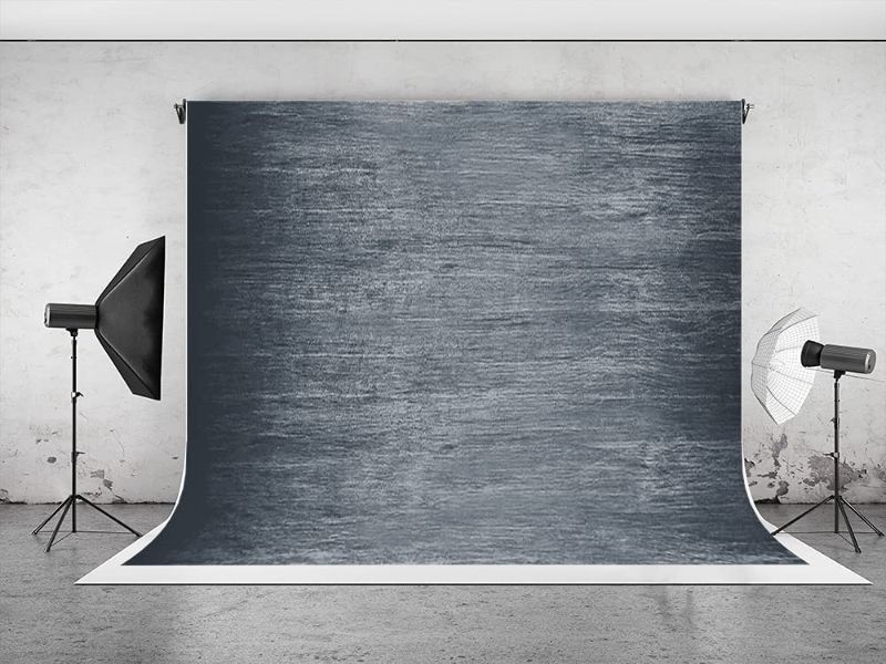 Photo 1 of Kackool 7x5ft/2.2x1.5m Grey Backdrops Abstract Portrait Backgrounds for Professional Photography Studio