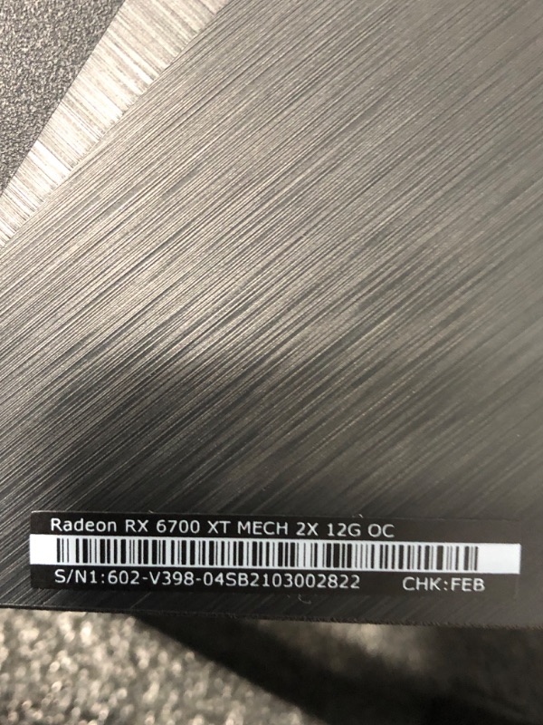 Photo 3 of MSI Gaming Radeon RX 6700 XT 192-bit 12GB GDDR6 DP/HDMI Dual Torx 3.0 Fans FreeSync DirectX 12 VR Ready OC Graphics Card (RX 6700 XT MECH 2X 12G OC)
