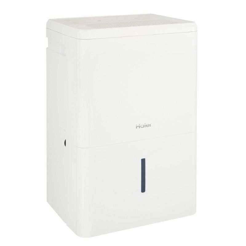 Photo 1 of Haier QDHR50LZ 50-Pint 3-Speed LED Digital Controls Portable Dehumidifier White
