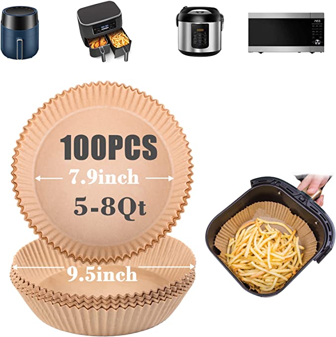 Photo 1 of 2 PACK BUNDLE
Air Fryer Disposable Paper Liner Large 100 Pcs for 5 to 8 Qt Basket, 7.9 inch Unbleached Non-stick Oil-proof Parchment Paper
Air Fryer Disposable Paper Liner Large 50 Pcs for 5 to 8 Qt Basket, 7.9 inch Unbleached Non-stick Oil-proof Parchmen