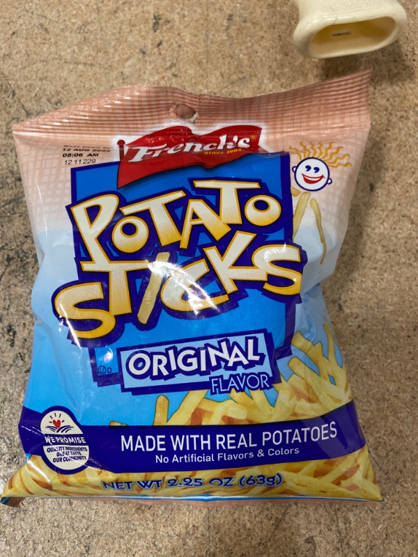 Photo 3 of *BB: 09/12/2022*-French's Original Potato Sticks, 2.25 OZ (Pack of 12)
