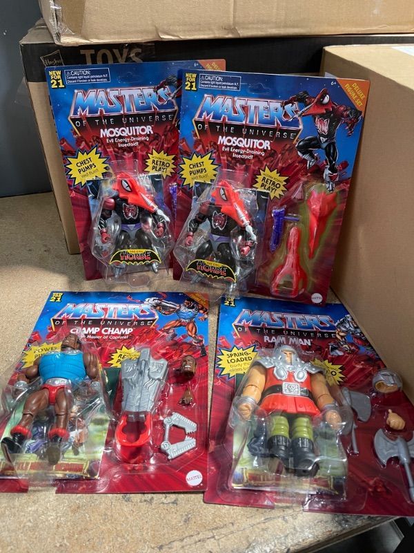 Photo 2 of PACK OF 4- Masters Of The Universe Origins Action Figure, Various 
