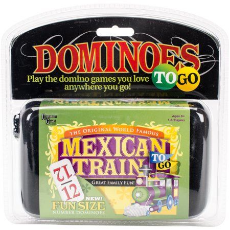 Photo 1 of Mexican Train To-Go Domino in Zippered Carrying case from University Games for 2 or more Players Ages 8 and Up
