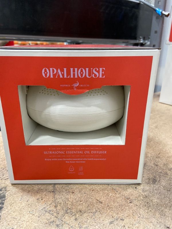 Photo 1 of 200ml Dotted Orb Oil Diffuser White/Gold - Opalhouse
