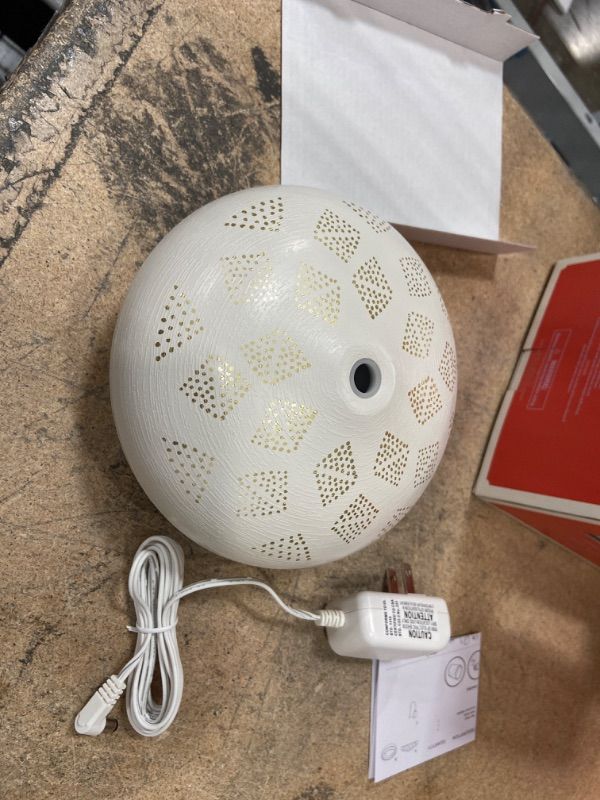 Photo 1 of 200ml Dotted Orb Oil Diffuser White/Gold - Opalhouse
