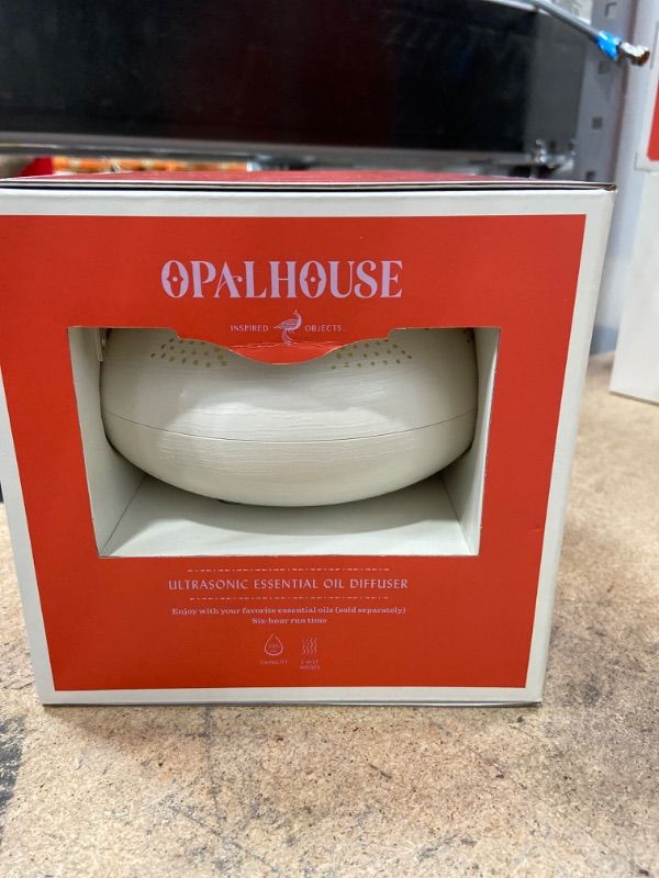 Photo 2 of 200ml Dotted Orb Oil Diffuser White/Gold - Opalhouse
