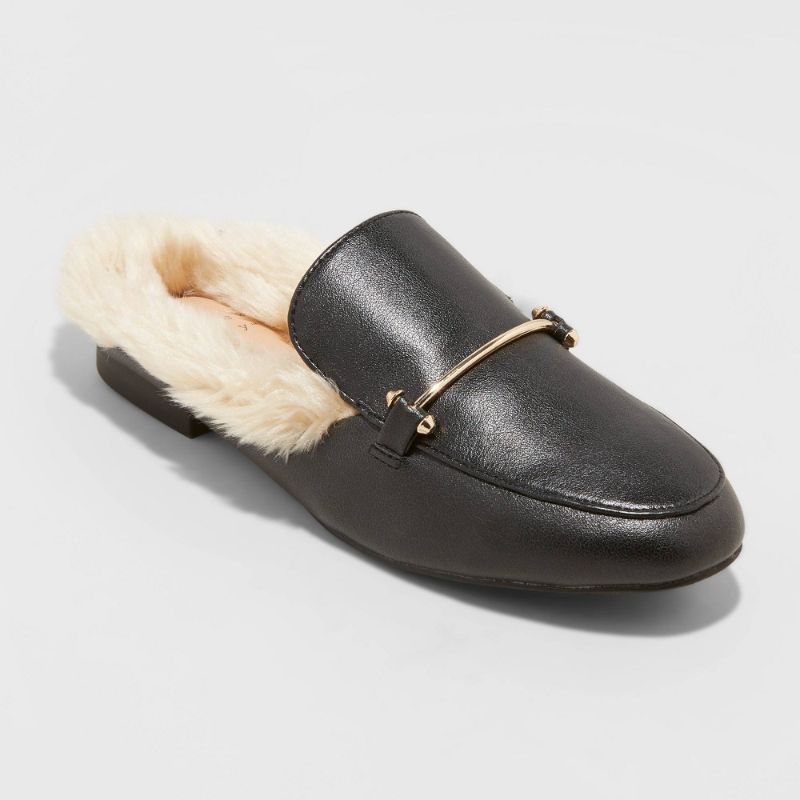 Photo 1 of Women's Rebe Faux Fur Mules - a New Day™-SIZE: 8.5
