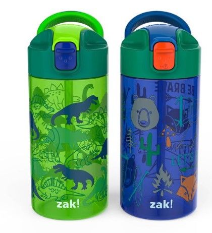 Photo 1 of 3 OF- 18oz 2pk Plastic Valiant Water Bottles - Zak Designs
