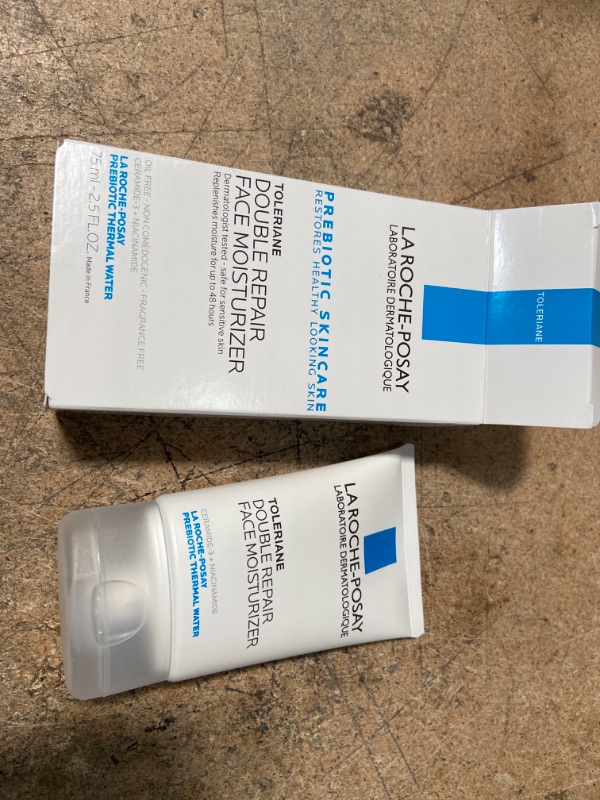 Photo 2 of BB:08/2024**- 
La Roche-Posay Toleriane Double Repair Face Moisturizer, Daily Moisturizer Face Cream with Ceramide and Niacinamide for All Skin Types, Oil Free, Fragrance Free
