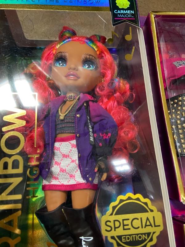 Photo 5 of Rainbow High Rockstar Carmen Major Fashion Doll

