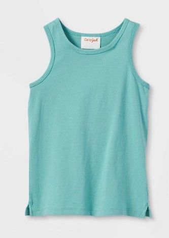 Photo 1 of PACK OF 12- Toddler Tank Top - Cat & Jack™ Ocean Green- SIZE 3T
