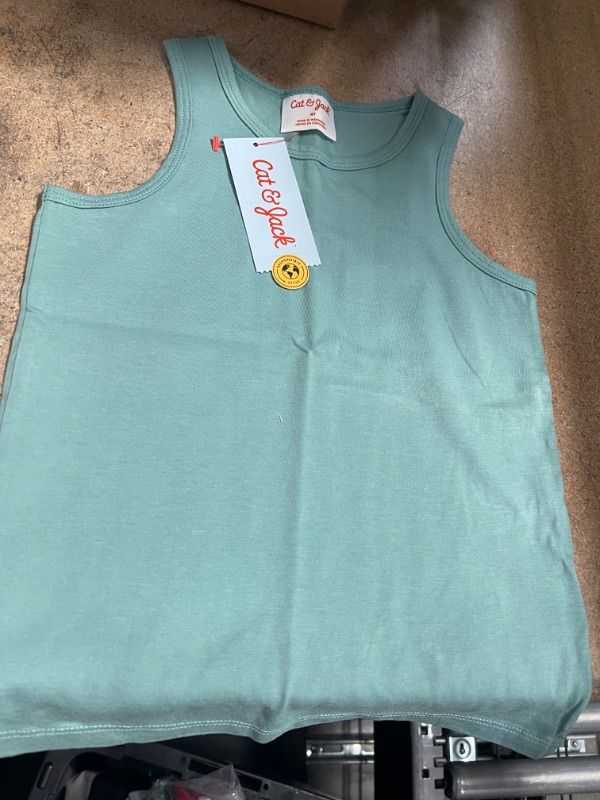 Photo 2 of PACK OF 12- Toddler Tank Top - Cat & Jack™ Ocean Green- SIZE 3T 

