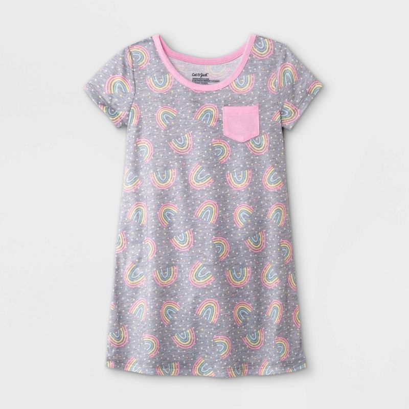 Photo 1 of 12 OF- Toddler Girls' Rainbow NightGown - Cat & Jack™- 4T