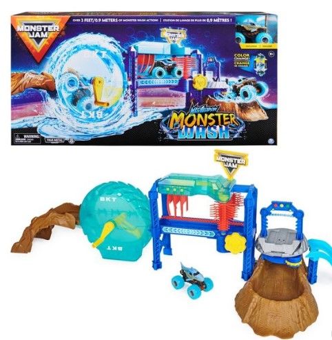 Photo 1 of PACK OF TWO- Monster Jam Megalodon Monster Wash Playset

