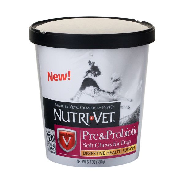 Photo 1 of best by 02/2023***Nutri-Vet Pre and Probiotic Soft Chews for Dogs 120 Count- no return 