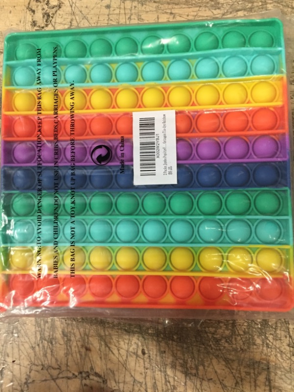 Photo 2 of 2 Packs Jumbo Toy for Kids Adult, Giant Huge Large Mega Big Press Pop Poppop Poop Popper Po it Sensory Austim Anxiety ADHD Stress Relie Game Square Octagon Tie dye Rainbow