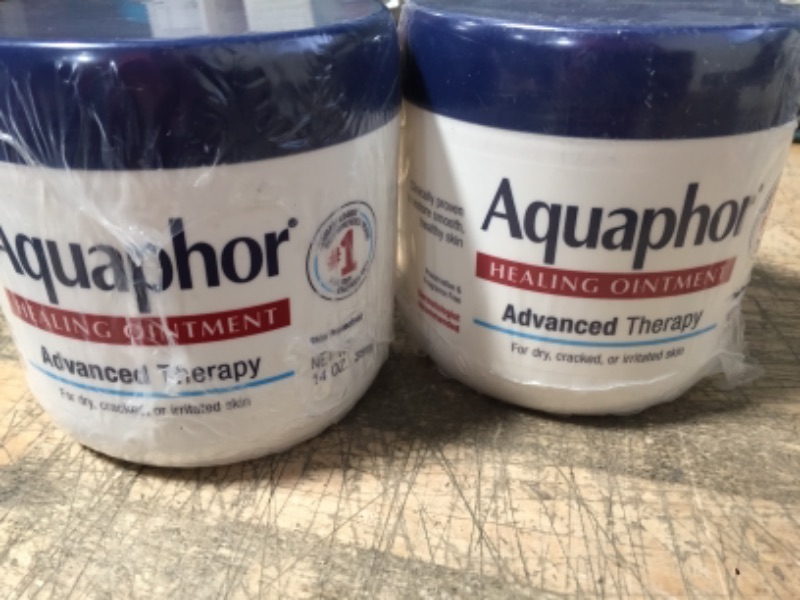 Photo 2 of 2- Aquaphor Healing Ointment, Advanced Therapy Skin Protectant, Dry Skin Body Moisturizer, 14 Oz Jar