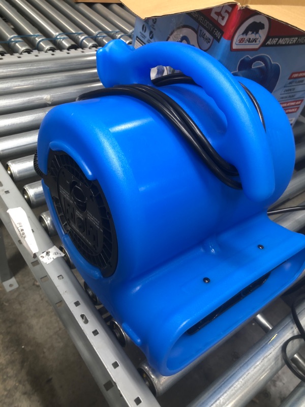 Photo 2 of B-Air VP-25 1/4 HP 900 CFM Air Mover blue