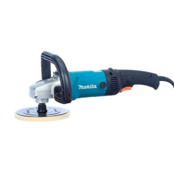 Photo 1 of 10 Amp 7 in. Corded Variable Speed Hook and Loop Sander/Polisher w/ Soft Start, Backing Pad, Side Handle and Loop Handle