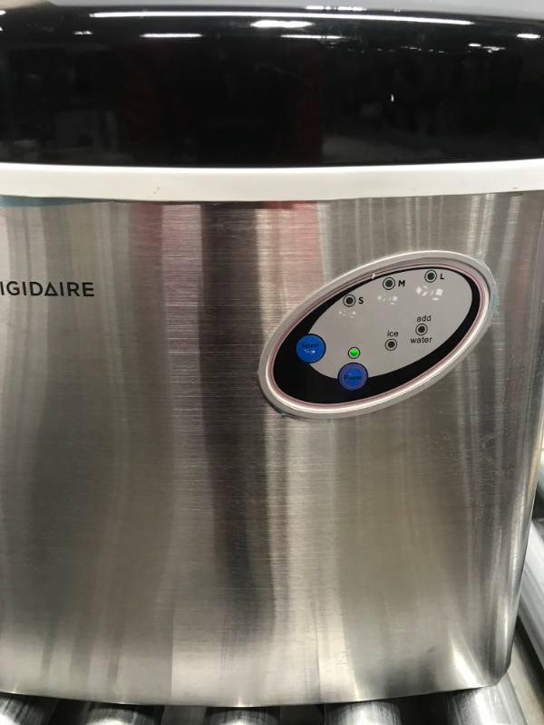 Photo 2 of Frigidaire EFIC115 Extra Large Ice Maker, Stainless Steel, 48 lbs per day