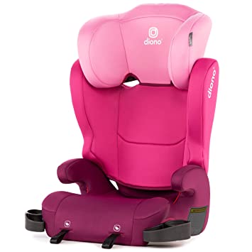 Photo 1 of Diono Cambria 2 XL, Dual Latch Connectors, 2-in-1 Belt Positioning Booster Seat, High-Back to Backless Booster with Space and Room to Grow, 8 Years 1 Booster Seat, Pink