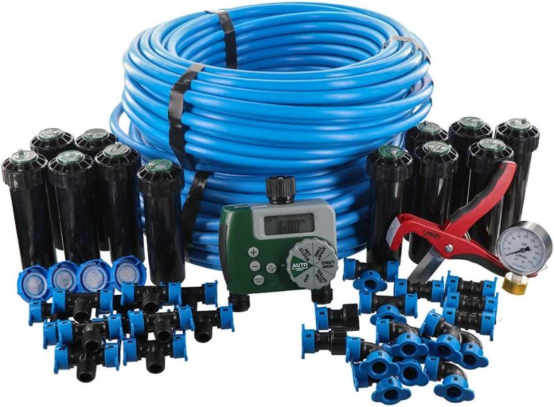 Photo 1 of ***INCOMPLETE*** Orbit 50021 In-Ground Blu-Lock Tubing System and Digital Hose Faucet Timer, 2-Zone Sprinkler Kit