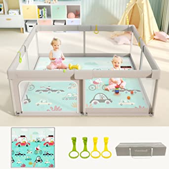 Photo 1 of Baby Playpen for Babies and Toddlers, Extra Large Baby Playpen 