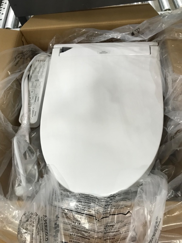 Photo 6 of C2 Washlet Electric Bidet Seat for Elongated Toilet in Cotton White with Premist and EWATER+ Wand Cleaning