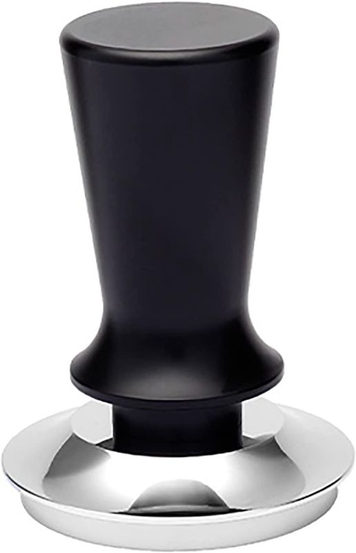 Photo 1 of 51mm Espresso Tamper for Espresso Machine Accessories with Calibrated Spring Loaded, Stainless Steel Flat Base Espresso Coffee Barista Hand Calibrated Tamper Tools, Black
