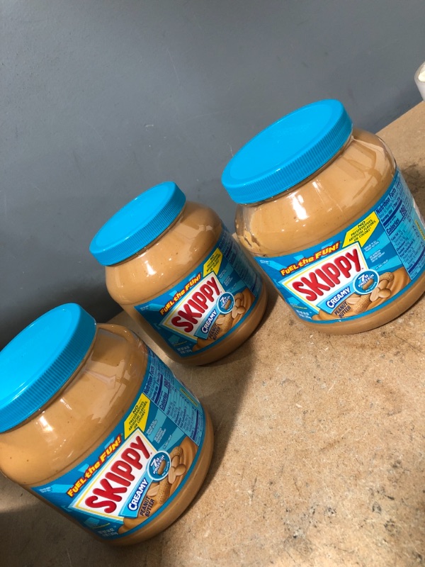 Photo 2 of *BEST BY 8/07/22*
SKIPPY Creamy Peanut Butter 64 oz 3 PACK
