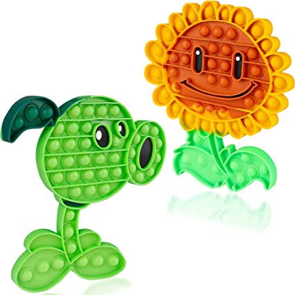 Photo 1 of ** 2 Packs Pop Big Gifts Its for Kids Children Toys, Poppet Push Bubble Poppop Fidget Pops Popping Sensory Popsfidgetsit Huge Popper Stress Relief Bulk Toys Set Cute Peashooter Sunflower
