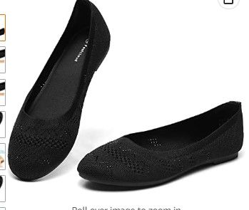 Photo 1 of Feelcloud Women's Flats Loafers Knitted Dress Slip On Casual Shoes Comfortable Breathable Ballet Shoes. // Size 11 in women
