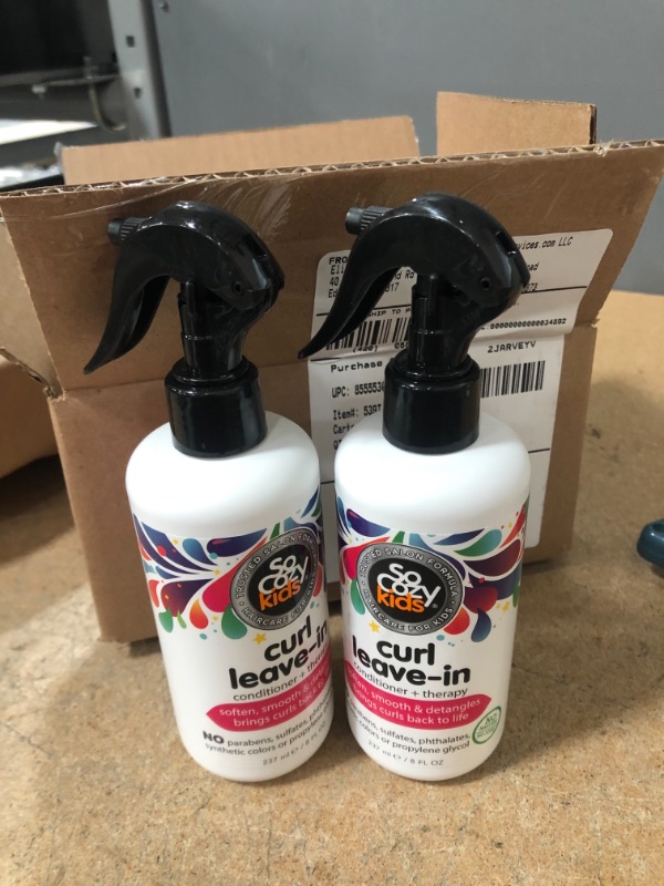 Photo 2 of 2pcks of SoCozy Curl Spray Leave-In Conditioner For Kids Hair 8oz.
