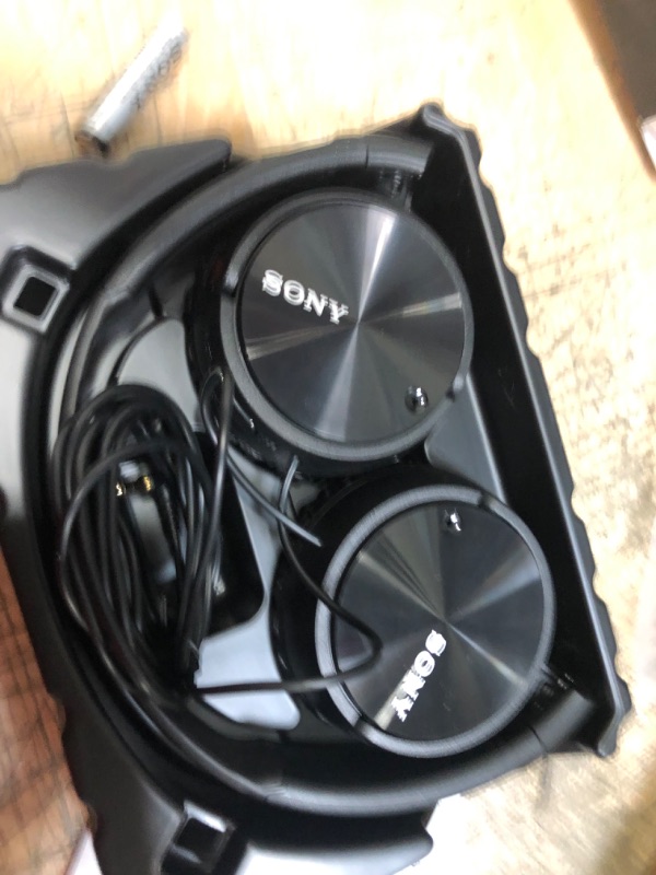 Photo 2 of Sony Noise Canceling On-Ear Wired Headphones (MDRZX110NC)

