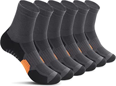 Photo 1 of Men's Ankle Athletic Running Socks,6 Pairs Thick Cushion Sport Training Socks one size
