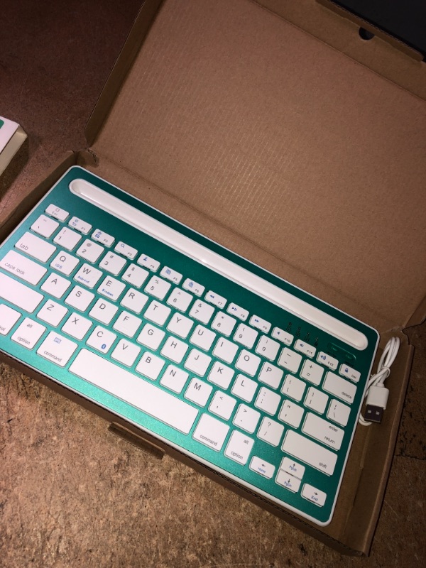 Photo 1 of MULTI-PLATFORM BT KEYBOARD, RECHARGEABLE (E48 GREEN)