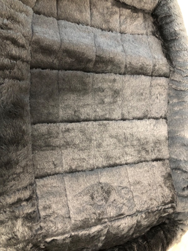 Photo 1 of 42L-Inch Gray Dog Bed or Cat Bew w/ Comfortable Bolster | Ideal for Large Dog Breeds