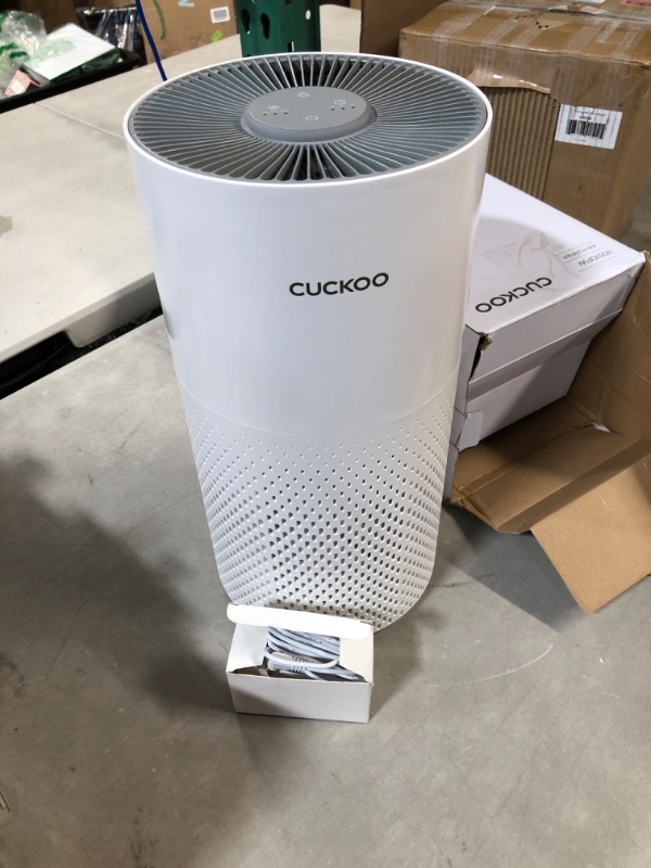 Photo 2 of CUCKOO CAC-I0510FW Bundle | 3-in-1 Air Purifier with Extra H13 True HEPA Filter White