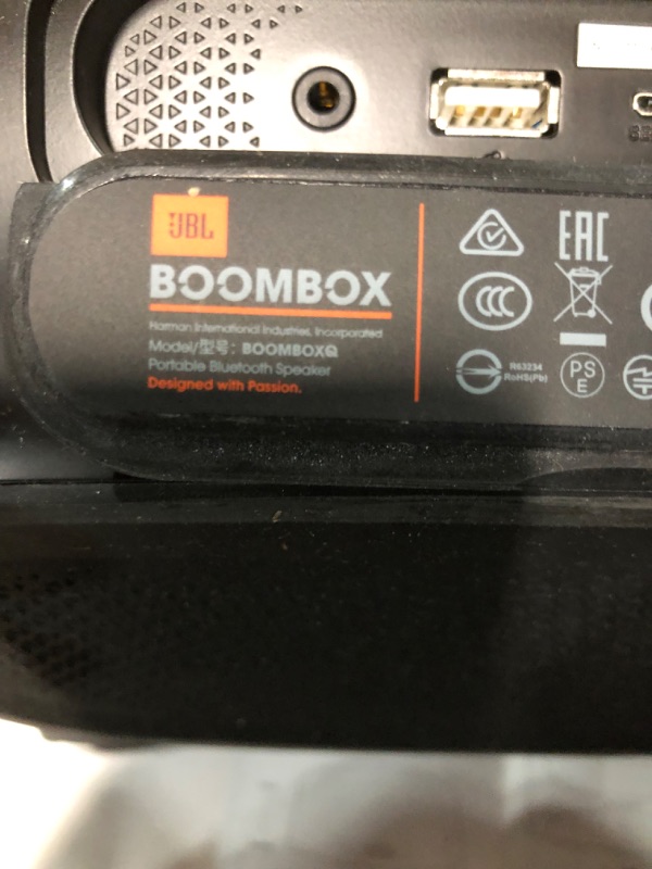 Photo 4 of **SEE NOTES**
JBL Boombox - Waterproof Portable Bluetooth Speaker - Black