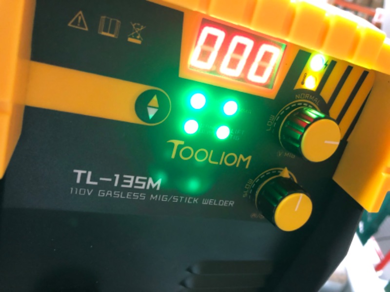 Photo 4 of *USED*TOOLIOM 135A Flux Core Welder MIG Welder 110V Flux MIG/Lift TIG/Stick 3-in-1 Welding Machine IGBT DC Inverter