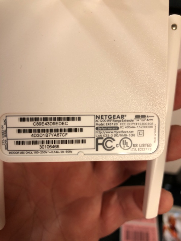 Photo 3 of NETGEAR Wi-Fi Range Extender EX6120 - Coverage Up to 1500 Sq Ft and 25 Devices with AC1200 Dual Band Wireless Signal Booster & Repeater (Up to 1200Mbps Speed), and Compact Wall Plug Design WiFi Extender AC1200