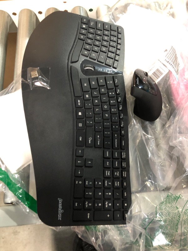 Photo 2 of Ergonomic Bundle Special!! PERIBOARD-612 Wireless Ergonomic Keyboard with PERIMICE-713 Wireless Vertical Mouse