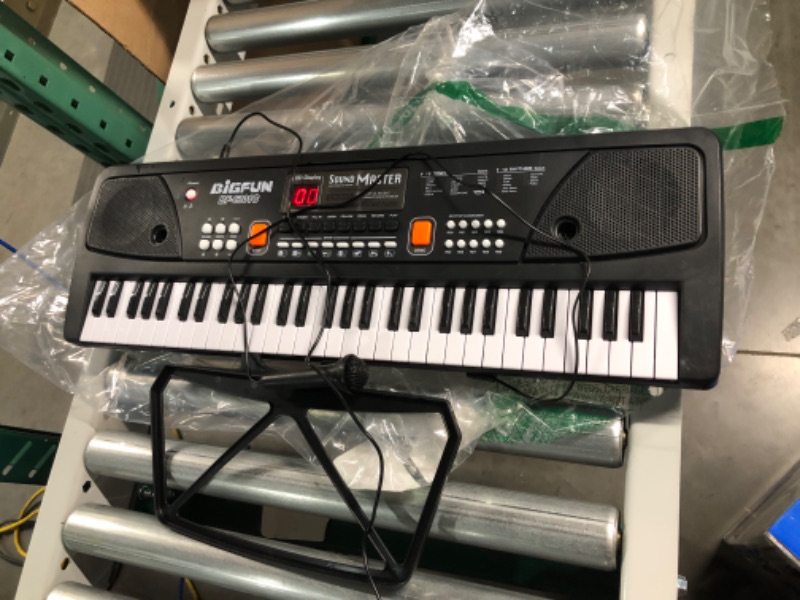 Photo 2 of BIGFUN Keyboard Piano with Microphone (Black) Special Edition 24.9 x 8.25 x 2.6 inches
