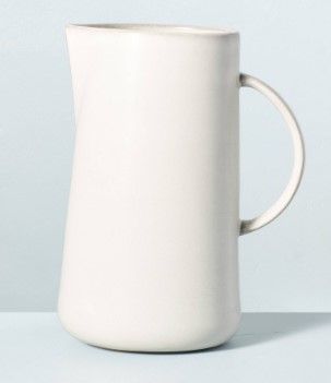 Photo 1 of 57.5oz Modern Rim Stoneware Pitcher Sour Cream