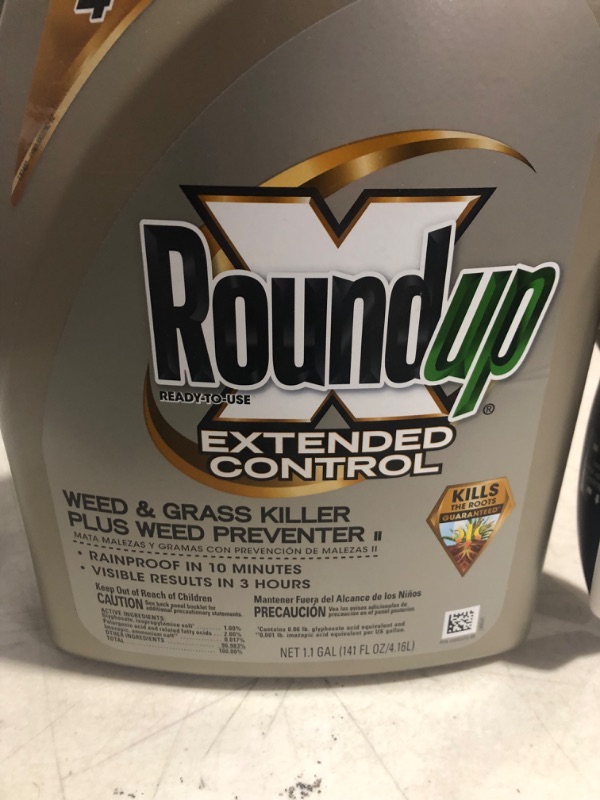 Photo 3 of *1 BOTTLE* Roundup  Weed Preventer Control Weed & Grass Killer Plus, 1.1 GAL,