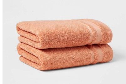 Photo 1 of 2pc Performance Bath Towel Set Coral - Threshold